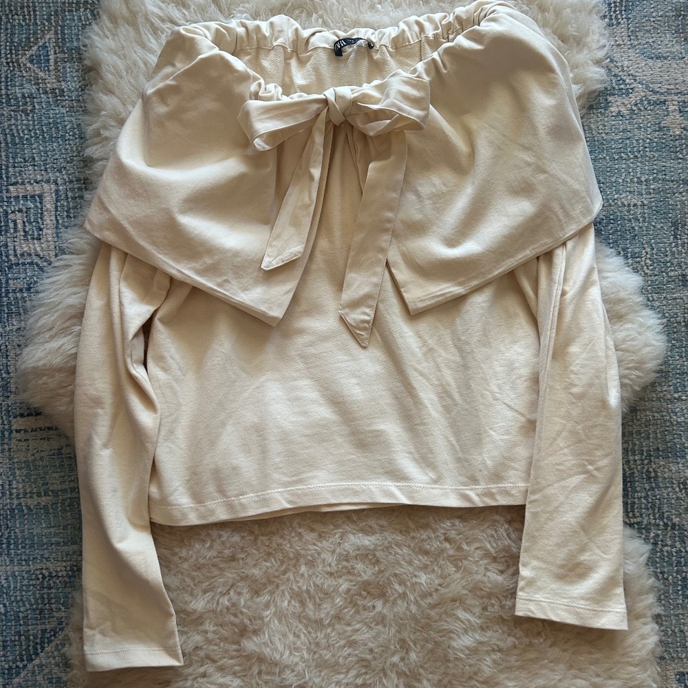 Zara Adjustable Collar Top